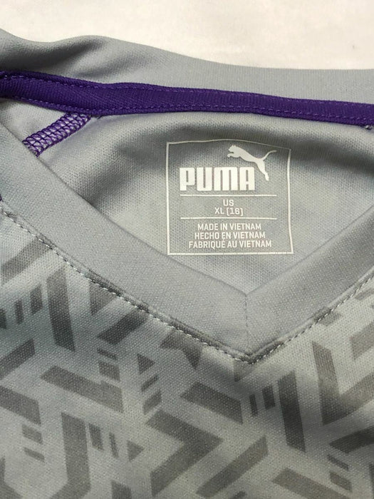 Puma Long Sleeve Star Print Athletic Tee Purple (Girls Size: XL 18)