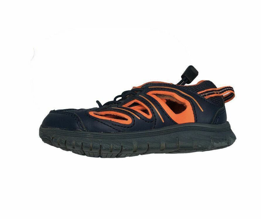 Cat & Jack Classic Blue/Orange Open Side Shoes Toddler Boys (Size: M/7-8)