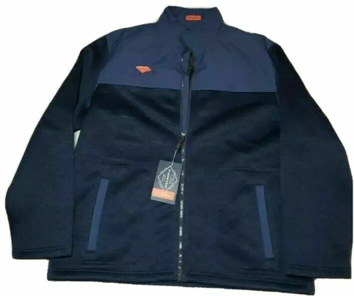 St. John's Bay Men Wind Block Fleece Water Proof Jacket Blue (Size: Small) NWT