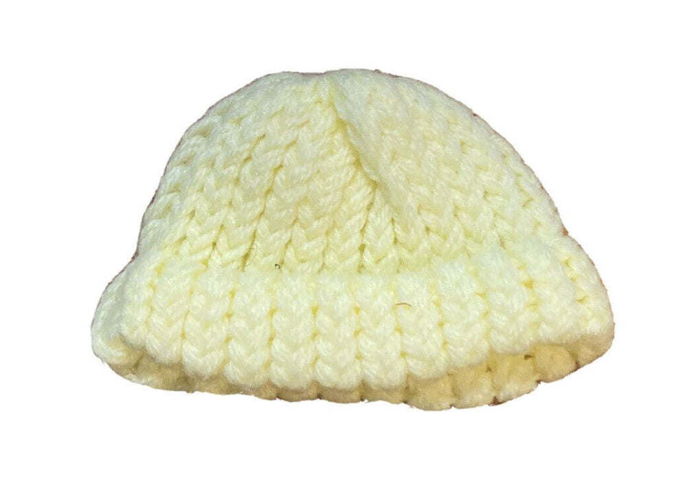 Handmade Crochet Yellow Babydoll Beanie