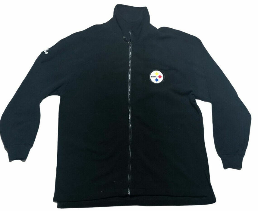 Pittsburgh Steelers Sports Illustrated Black Fleece Full Zip Sweater (Size: XL)