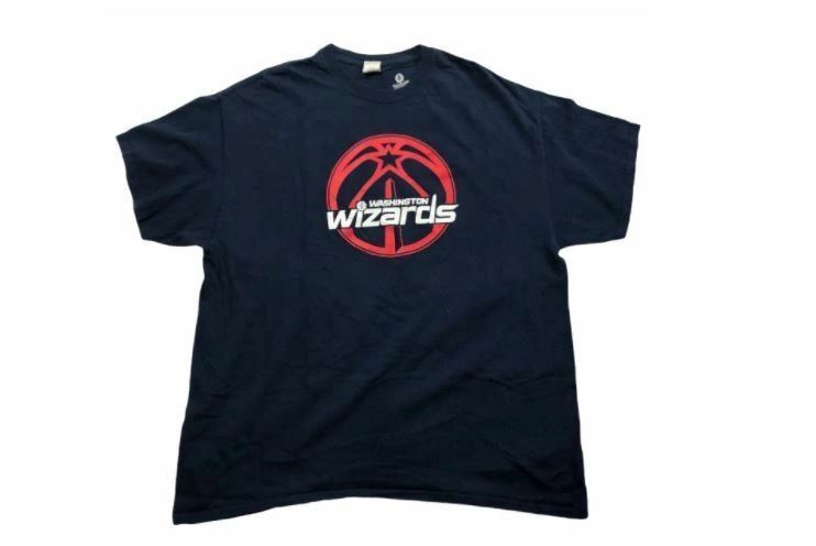 Washington Wizard NBA Men's  Team Logo T-Shirt Navy Blue (Size: XL)