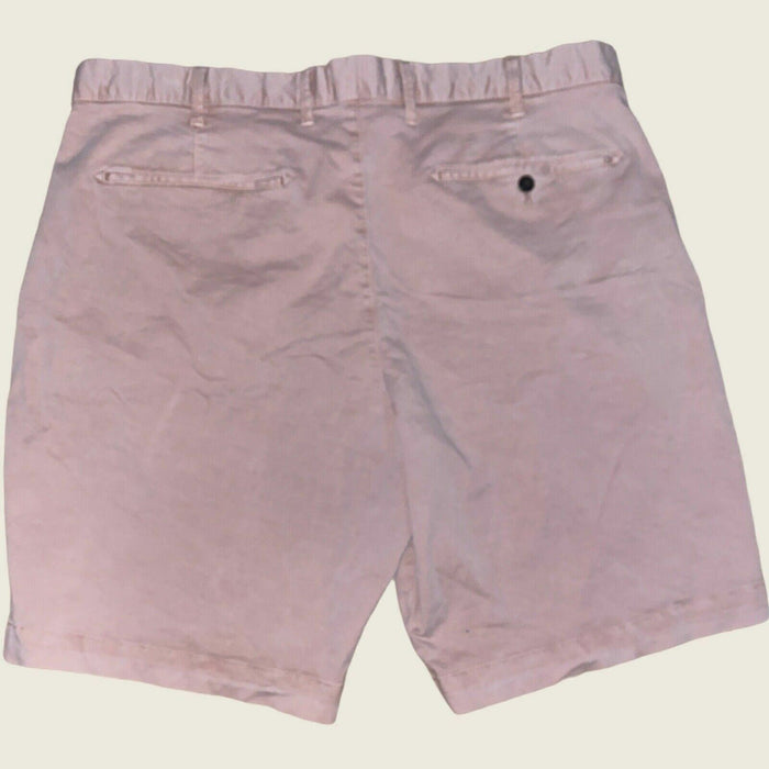 Gap Stretch Flat Front Five Pocket Men's Gap Flex Shorts Pink  (Size: 38 X 10)