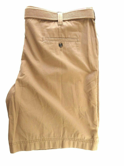 Mossimo Supply Utility Belted Flat Front Shorts Khaki (Big & Tall: 50 X 10)