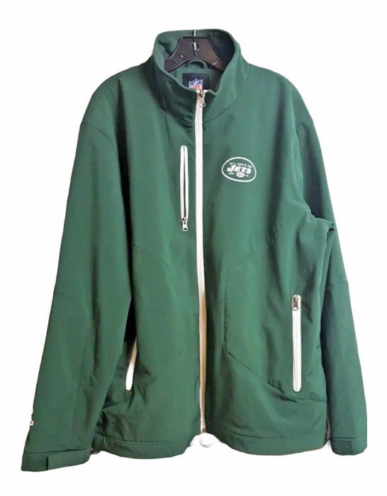 New York Jets NFL Green Hybrid Sideline Performance Jacket (Size: Large)