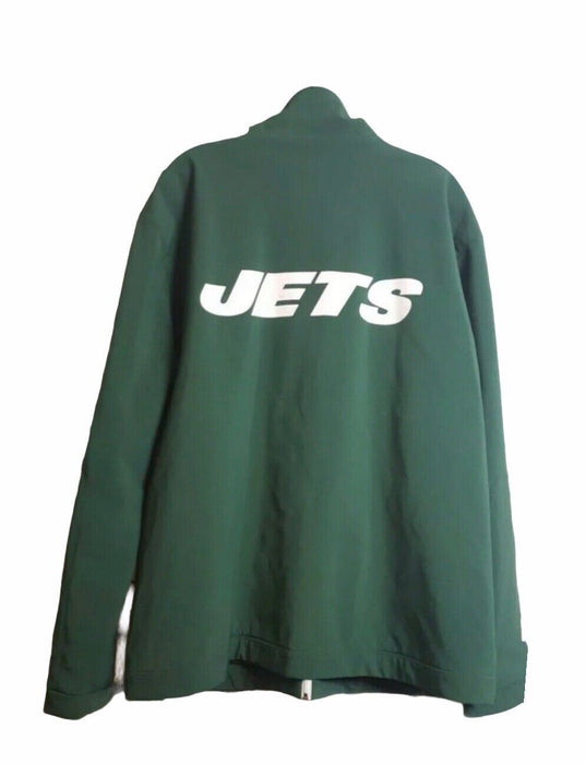 New York Jets NFL Green Hybrid Sideline Performance Jacket (Size: Large)