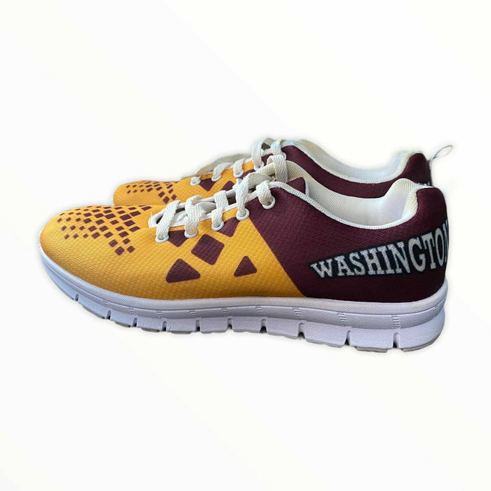 Washington Gold & Burgundy Graphic Design Sneakers (Size: F/10 - M/7.5)