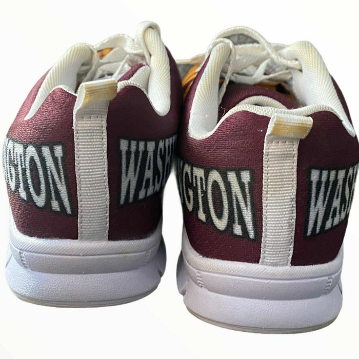 Washington Gold & Burgundy Graphic Design Sneakers (Size: F/10 - M/7.5)