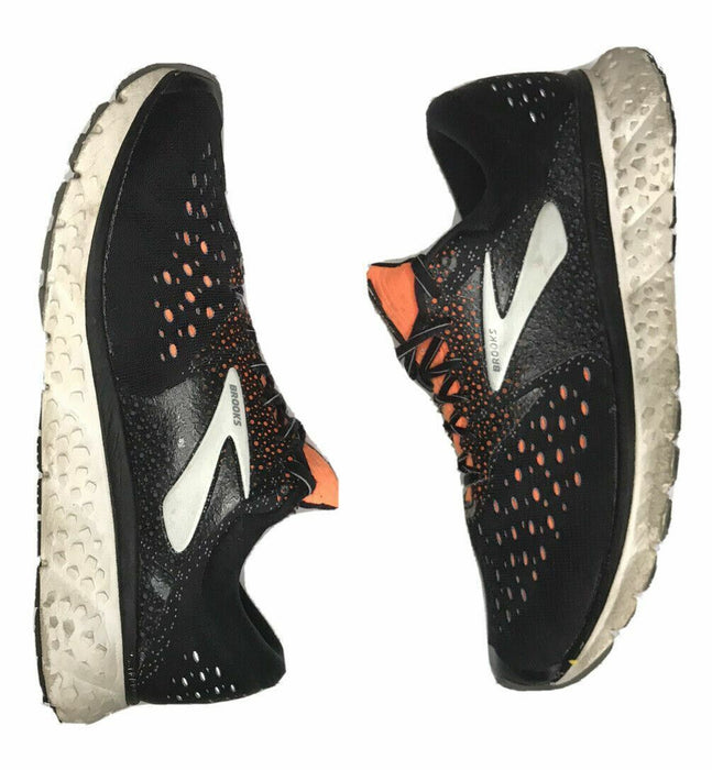 Brooks Glycerin 16 Black Orange Running Shoes Men's (Size: 11.5) 1102891D069