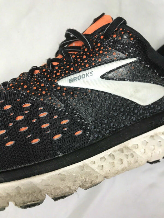 Brooks Glycerin 16 Black Orange Running Shoes Men's (Size: 11.5) 1102891D069