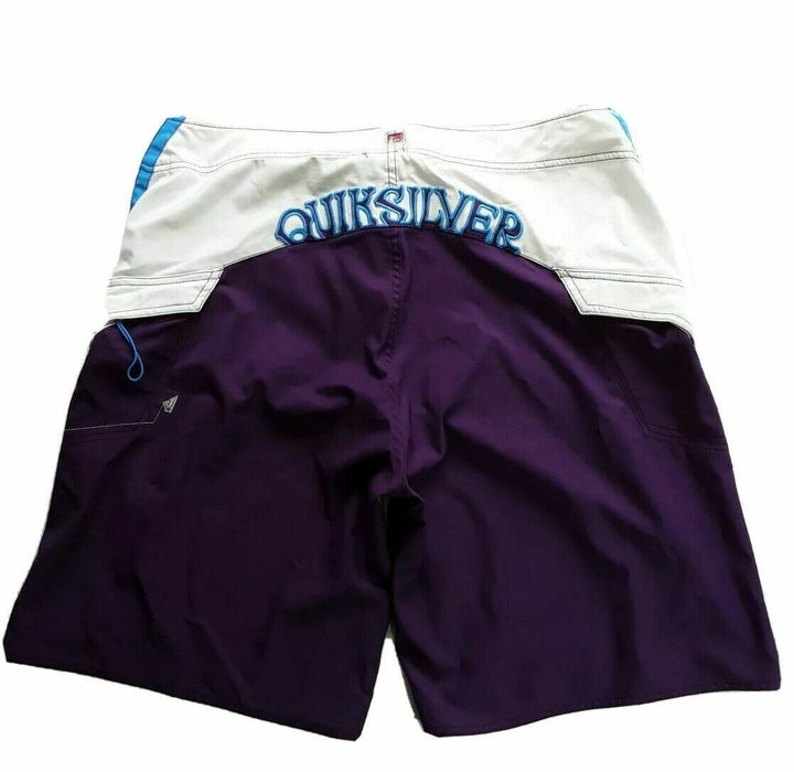 Quick Silver Board Shorts DrawString Polyester Shorts (Size: 38 X 10)