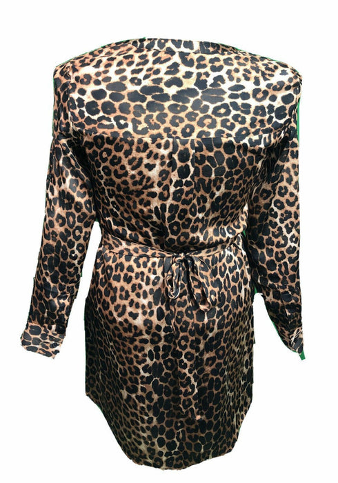 Express Brown Cheetah 3/4 Sleeve Dress (Size: M)