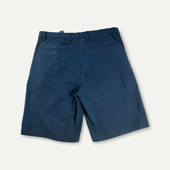 Greg Norman Flat Front Relaxed Fit Polyester Golf Men Shorts Blue (Size: 36 x 9)