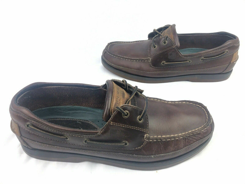 Sperry Boat Shoes Dark Brown Casual Shoes Men's (Size: 13M) Vintage