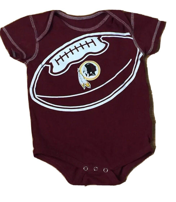 Washington Redskins Team Apparel Football One-piece Red (Size: 18M)