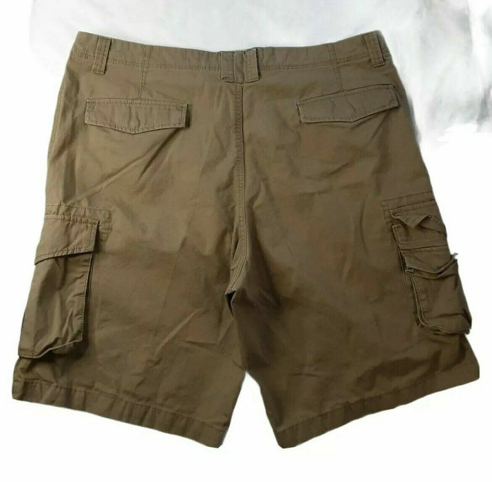 Dockers Heavy Cotton Loose Fit Cargo Shorts Beige (Big & Tall: 44 X 11)