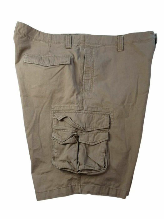 Dockers Heavy Cotton Loose Fit Cargo Shorts Beige (Big & Tall: 44 X 11)