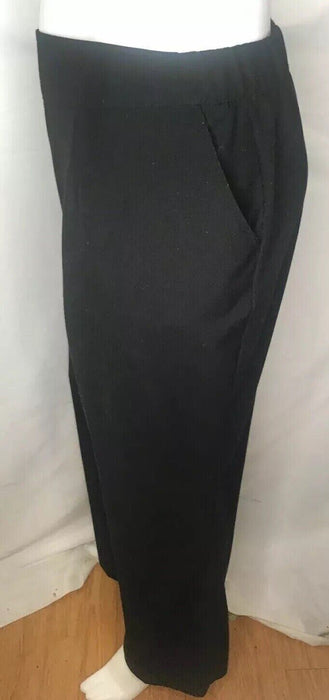 Avenue | Women's Black Elastic Waist Slacks (Size: 30A)