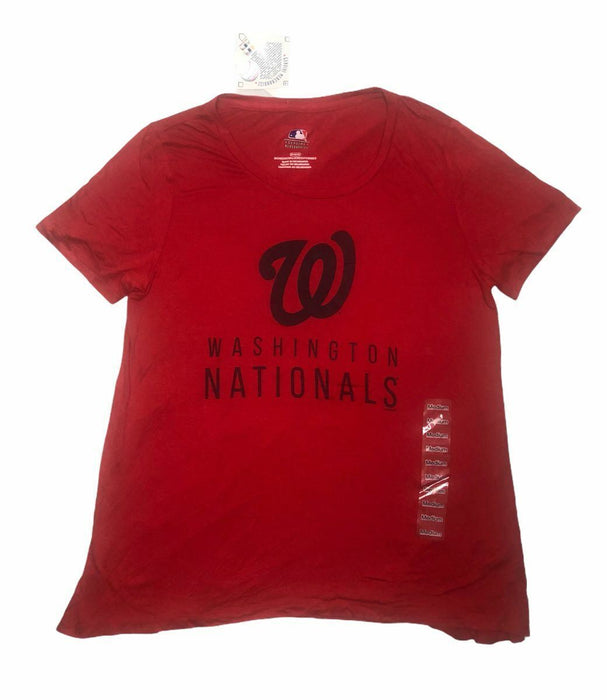 Washington Nationals MLB Red/Blue Fan Wear Shirt Women's (Size: M)