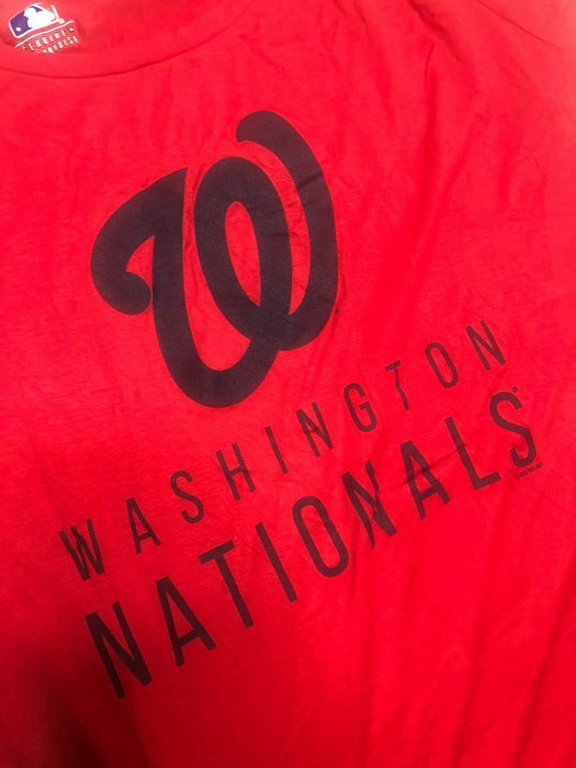 Washington Nationals MLB Red/Blue Fan Wear Shirt Women's (Size: M)