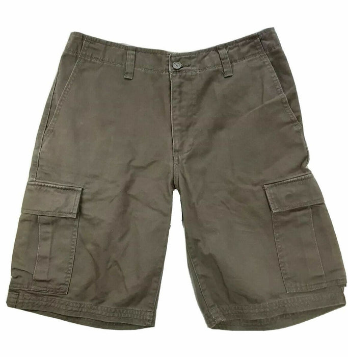 Gap Rugged Heavy Cotton Cargo Shorts Men's Hunter Green  (Size:  29 X 10)