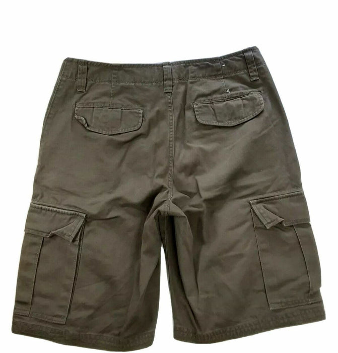 Gap Rugged Heavy Cotton Cargo Shorts Men's Hunter Green  (Size:  29 X 10)