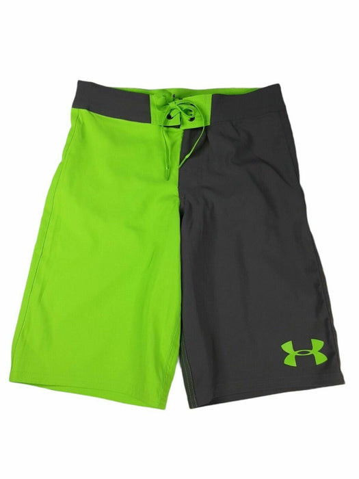 Under Armour Men Neon/Gray Heat Gear Loose Training Shorts (Size: 28 x 10 )