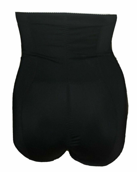 Women's Black Light Tummy Control Brief Hook & Eye Crotch Shaper (Size: M)