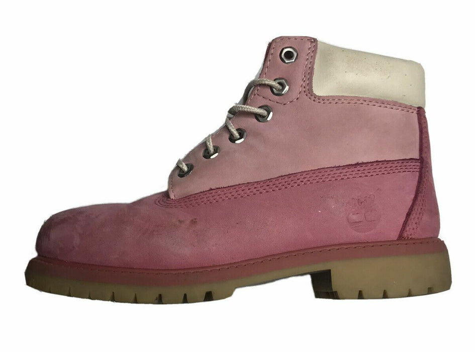 Timberland 6" Love Cancer Premium Light Pink Nubuck Boots Girls (Size: 2.5)