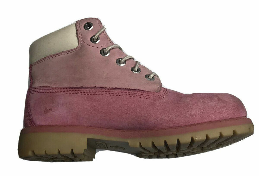 Timberland 6" Love Cancer Premium Light Pink Nubuck Boots Girls (Size: 2.5)