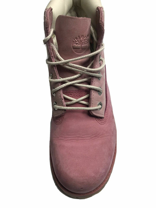 Timberland 6" Love Cancer Premium Light Pink Nubuck Boots Girls (Size: 2.5)