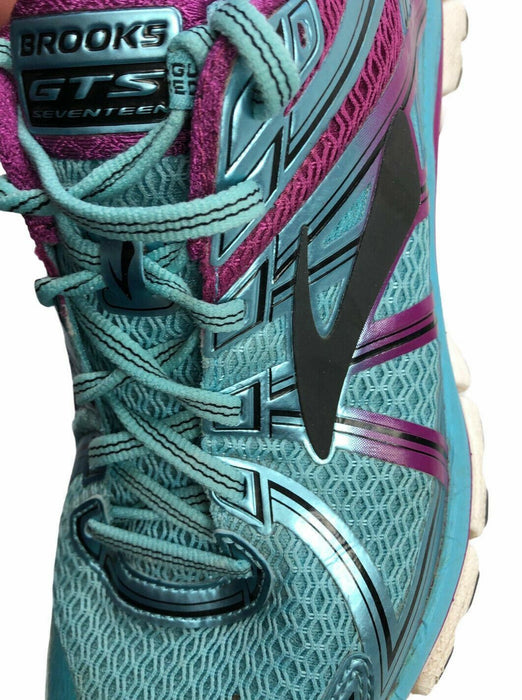 Brooks Adrenaline GTS 17 Blue/Purple Running Shoes Women (Size: 10) 1202311B489