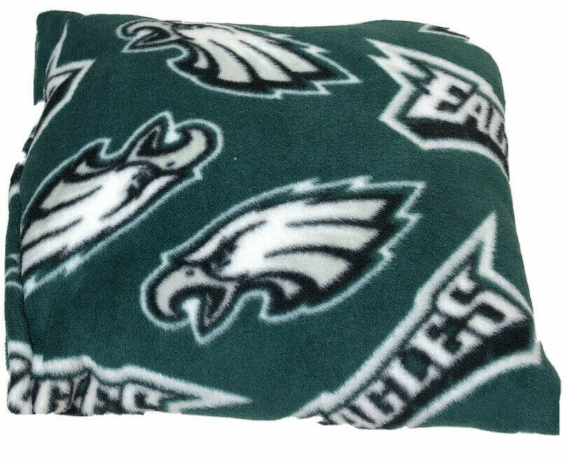 Philadelphia Eagles | NFL Fleece Hand Made Decorative Pillow | Green