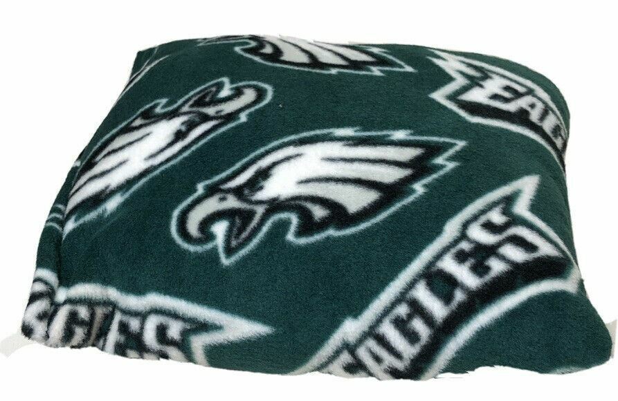 Philadelphia Eagles | NFL Fleece Hand Made Decorative Pillow | Green