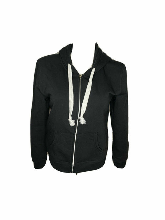 Love Nation Black Front Zipper Hoodie (Size: 1XL)