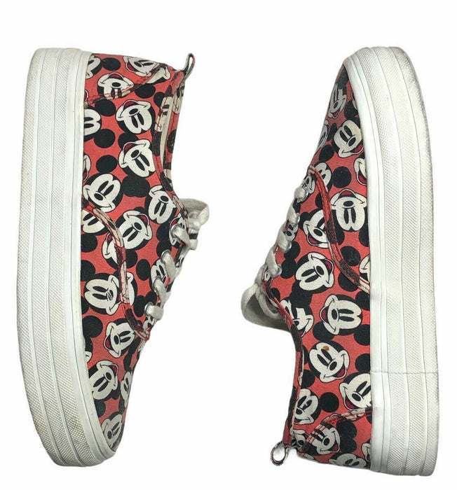 H&M Divided x Disney Mickey Mouse Orange Skateboard Shoes Women's (Size: 6)