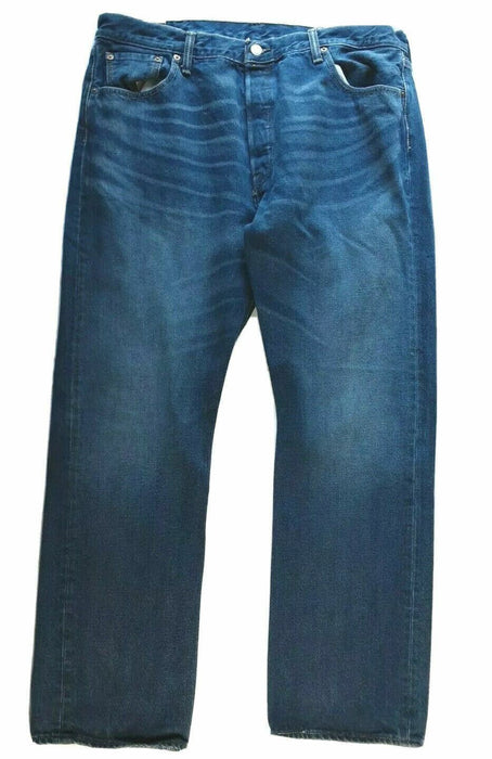 Levi's 501 Original Straight Leg Button Fly Jeans Med Wash (Big & Tall: 40 x 32)