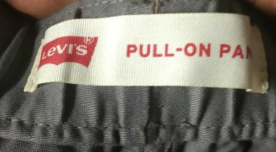 Levi's | Pull-ON Stretch Pants with Draw String | Gray (Size: M + Husky) New!!