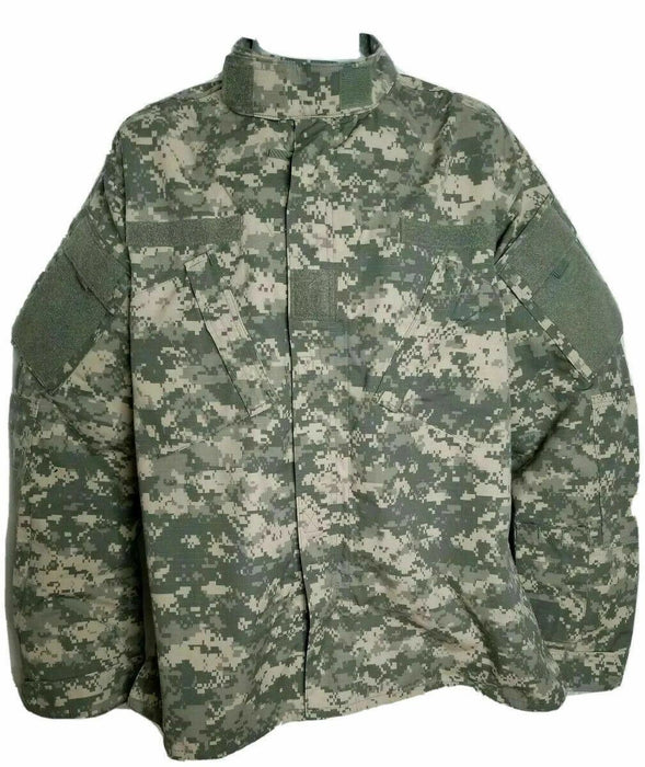 US Military ACU Digital Ripstop Combat Camouflage Jacket (Size: Small - Short)