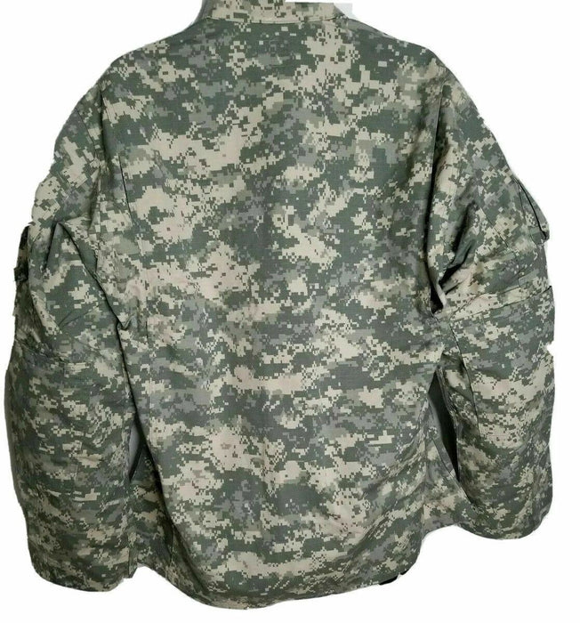 US Military ACU Digital Ripstop Combat Camouflage Jacket (Size: Small - Short)