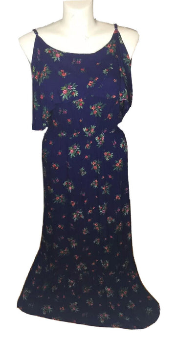 Peyton & Parker Plus Women's Off The Shoulder Blue Floral Dress (Sizes: 2x / 3x)