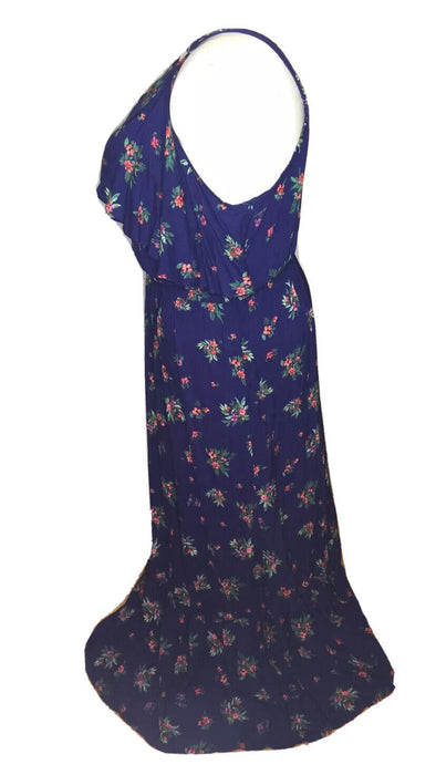 Peyton & Parker Plus Women's Off The Shoulder Blue Floral Dress (Sizes: 2x / 3x)