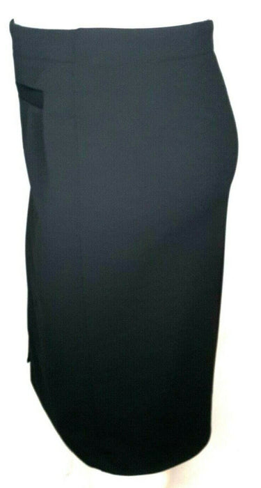 Avenue Plus Size | Black Sliver Front Midi Skirt (Size:26/28) New!