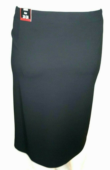 Avenue Plus Size | Black Sliver Front Midi Skirt (Size:26/28) New!