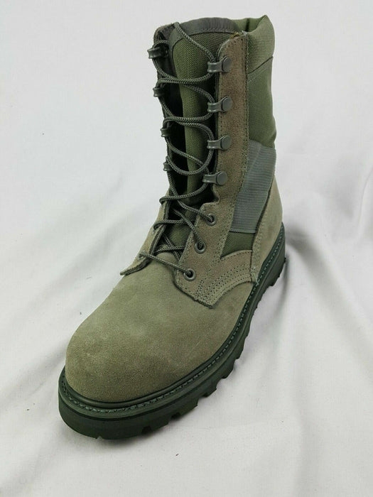 McRae | 8" Mil-Spec Steel Toe Hot Weather Men Boots | Olive (Size: 6.5 R) New!