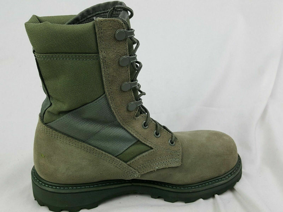 McRae | 8" Mil-Spec Steel Toe Hot Weather Men Boots | Olive (Size: 6.5 R) New!