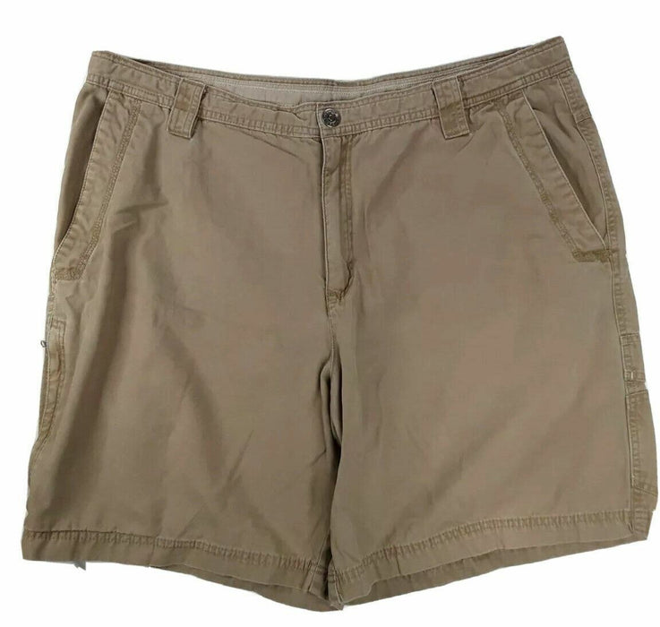 Columbia Omni Shield Cotton Hiking Cargo Shorts Beige (Size: 40 X 9)