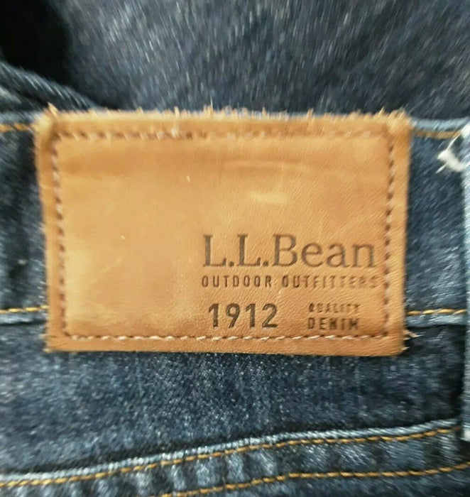 L.L.Bean 1912 Jeans Dark Wash Natural Fit (Big & Tall: 40 x 30)