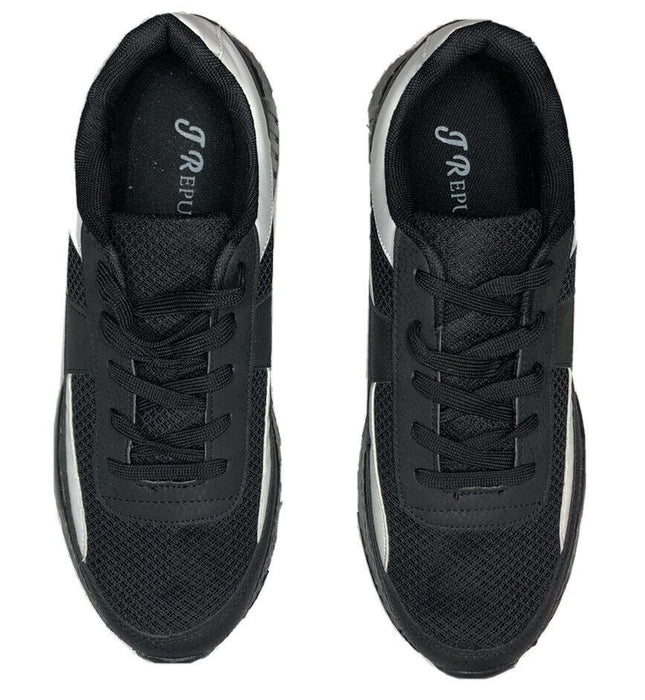 J Republic "Olavo" Jet Black Lightweight Running Shoes Men's (Size: 12) New!!