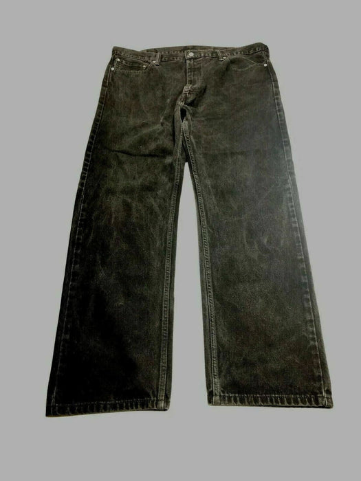 Levi's 505 Regular Fit Jeans Dark Wash Black (Big & Tall: 42 x 32) 005050260